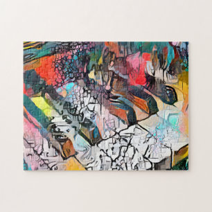 Colourful Abstract Piano   Hard Challenging Jigsaw Jigsaw Puzzle
