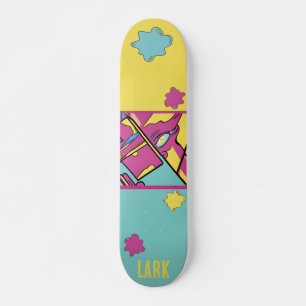 Colourful Abstract Pop Art Personalised Skateboard