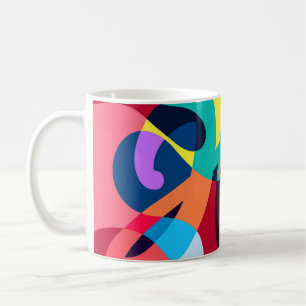 Colourful Abstract Psychedelic Liquid Background Coffee Mug