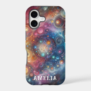 Colourful Abstract Rainbow Orbs Celestial