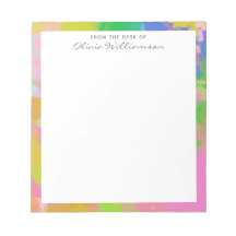 Colourful Abstract Rainbow Painting Personalised