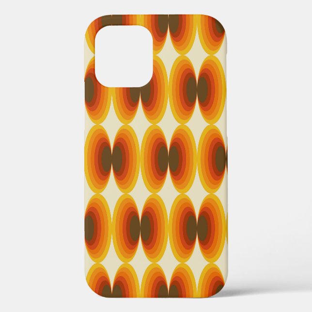Colourful Abstract Retro Geometric Pattern Case-Mate iPhone Case (Back)