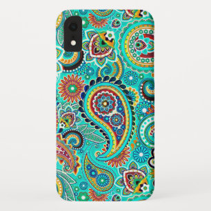 Colourful Abstract Retro Paisley Case-Mate iPhone Case
