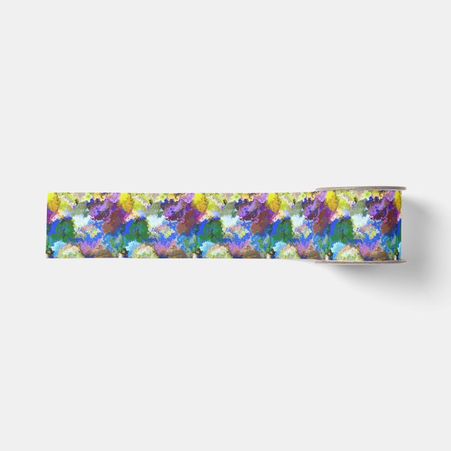 Colourful Abstract Ribbon Grosgrain Ribbon (Front)