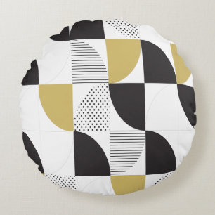 Colourful Abstract       Round Cushion