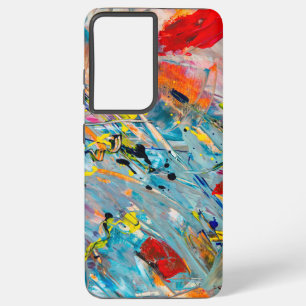 Colourful Abstract samsung Galaxy 21 Phone Case