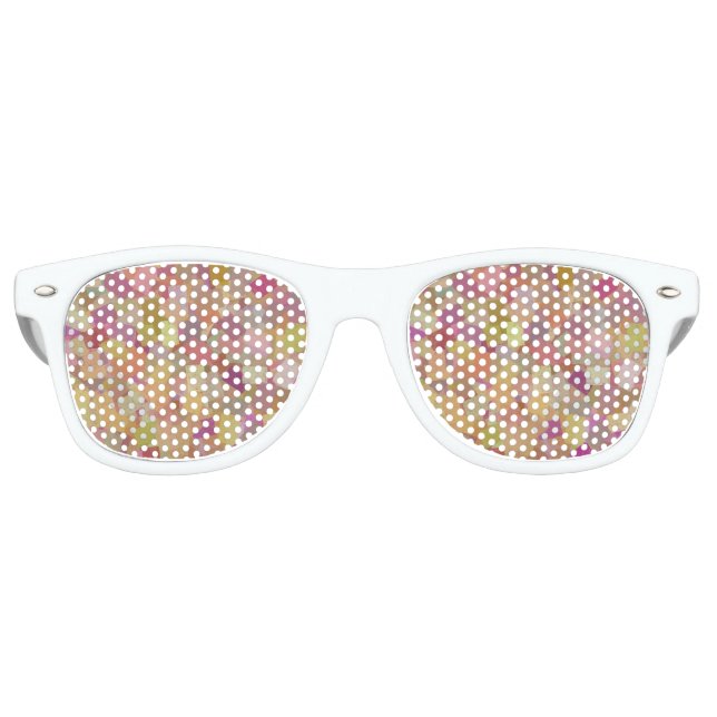 Colourful Abstract Seamless Pattern Retro Sunglasses (Front)