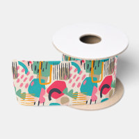 Colourful abstract shapes grunge pattern