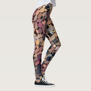 Colourful Abstract Shapes of Art Leggings