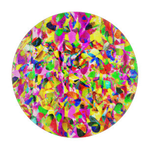 Colourful Abstract Spectrum Pattern Cutting Board