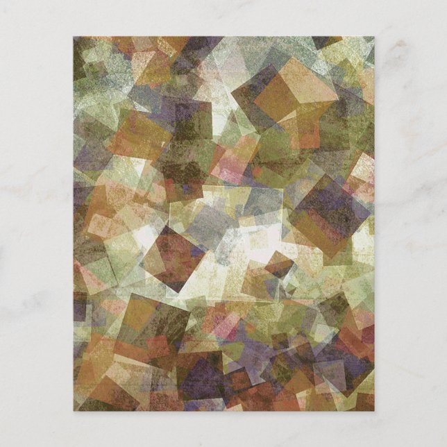 Colourful abstract squares scrapbook background pa (Front)