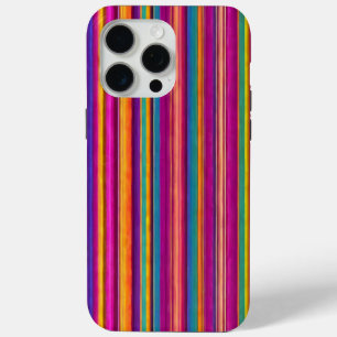 colourful abstract striped line pattern iPhone 15 pro max case