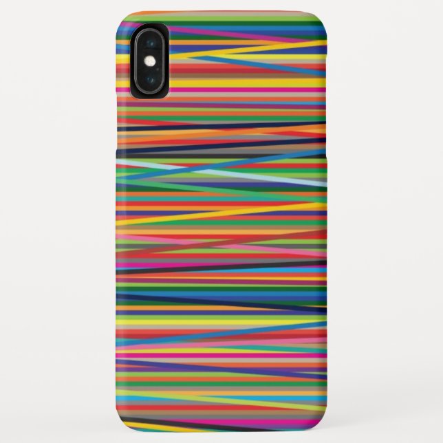 Colourful abstract stripes design Case-Mate iPhone case (Back)