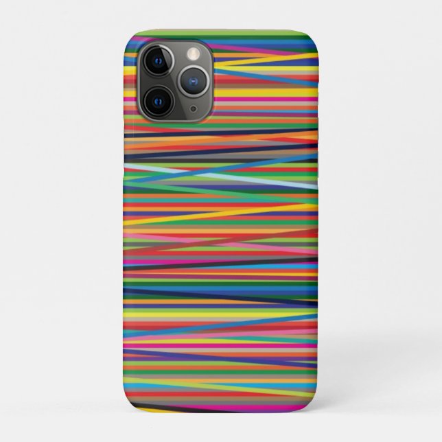 Colourful abstract stripes design Case-Mate iPhone case (Back)