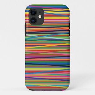 Colourful abstract stripes design Case-Mate iPhone case