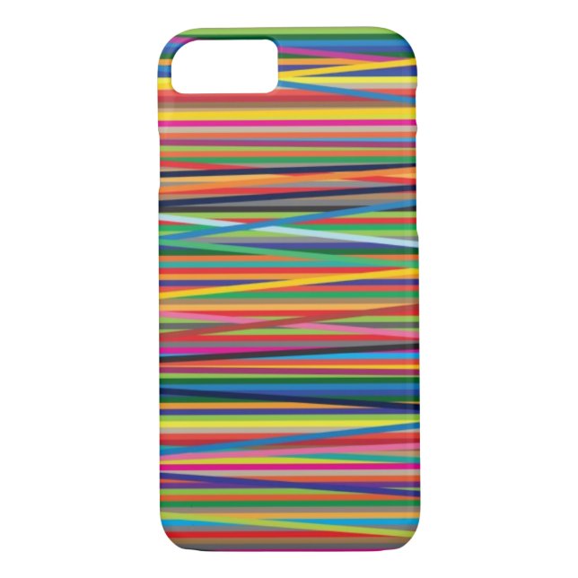 Colourful abstract stripes design Case-Mate iPhone case (Back)