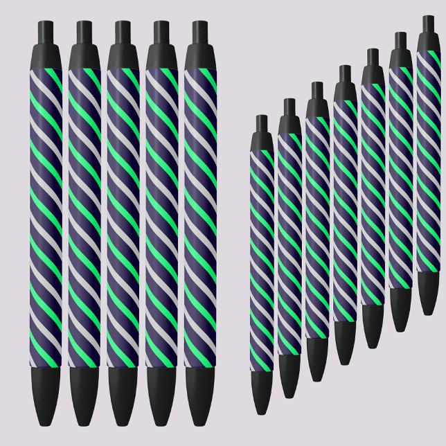 Colourful Abstract Stripes Pattern          Black Ink Pen (Creator Uploaded)