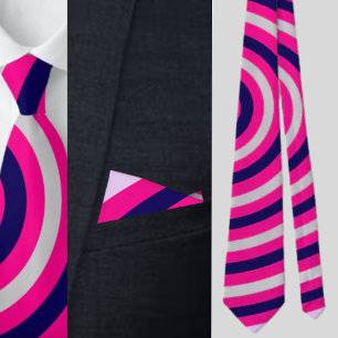 Colourful Abstract Stripes Pattern          Tie