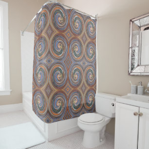 Colourful Abstract Swirl Pattern #3 Shower Curtain