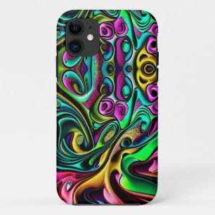 Colourful Abstract Swirls Design Case-Mate iPhone Case