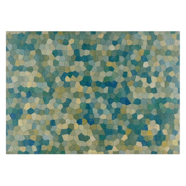 Colourful Abstract Texture Pattern Cutting Board (Front)