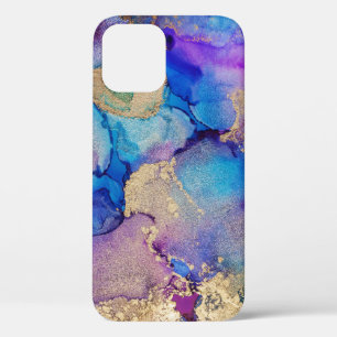 Colourful Abstract: Textured Oil Painting. iPhone 12 Case