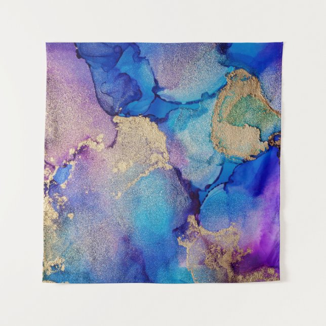 Colourful Abstract: Textured Oil Painting. Tapestry (Front)