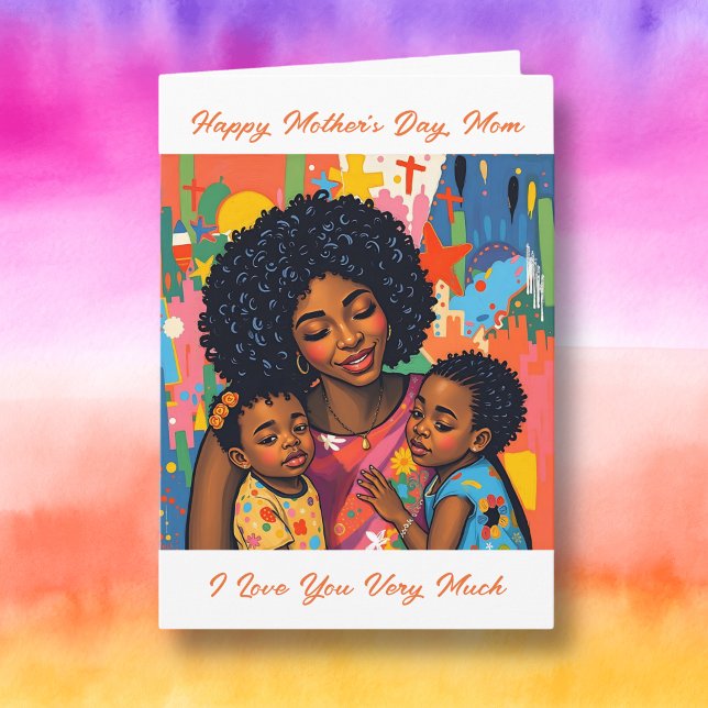 Colourful Abstract Thank You Mum | Mother's Day Card (Creator Uploaded)