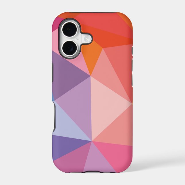 Colourful Abstract Triangle Pattern (Back)