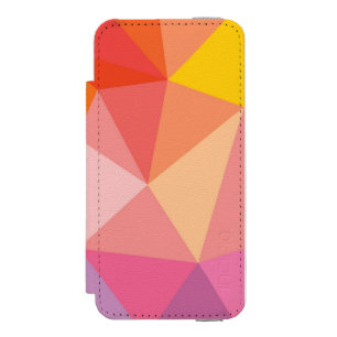 Colourful Abstract Triangle Pattern Incipio Watson™ iPhone 5 Wallet Case