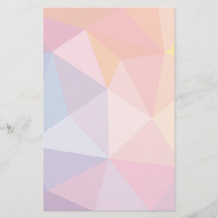 Colourful Abstract Triangle Pattern Stationery