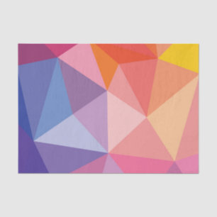 Colourful Abstract Triangle Pattern Tissue Paper