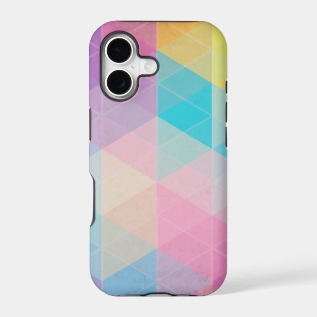 Colourful abstract triangles background (Back)