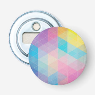 Colourful abstract triangles background bottle opener