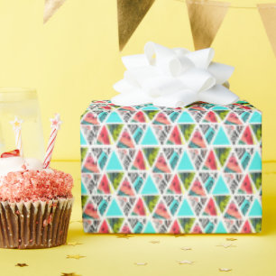 Colourful Abstract Tropical Pattern Wrapping Paper