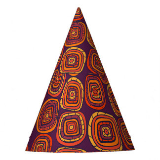 Colourful abstract, vintage seamless pattern. party hat