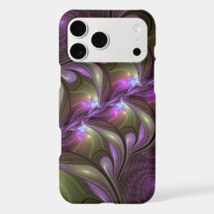 Colourful Abstract Violet Purple Khaki Fractal Art