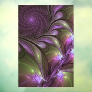Colourful Abstract Violet Purple Khaki Fractal Art