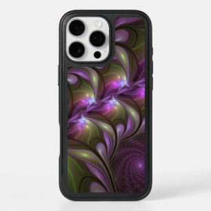 Colourful Abstract Violet Purple Khaki Fractal Art