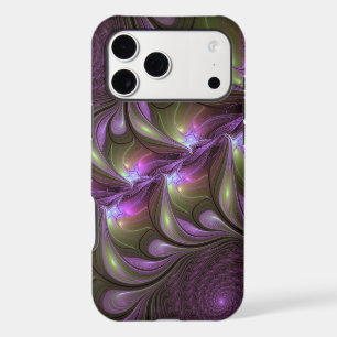 Colourful Abstract Violet Purple Khaki Fractal Art