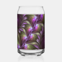 Colourful Abstract Violet Purple Khaki Fractal Art