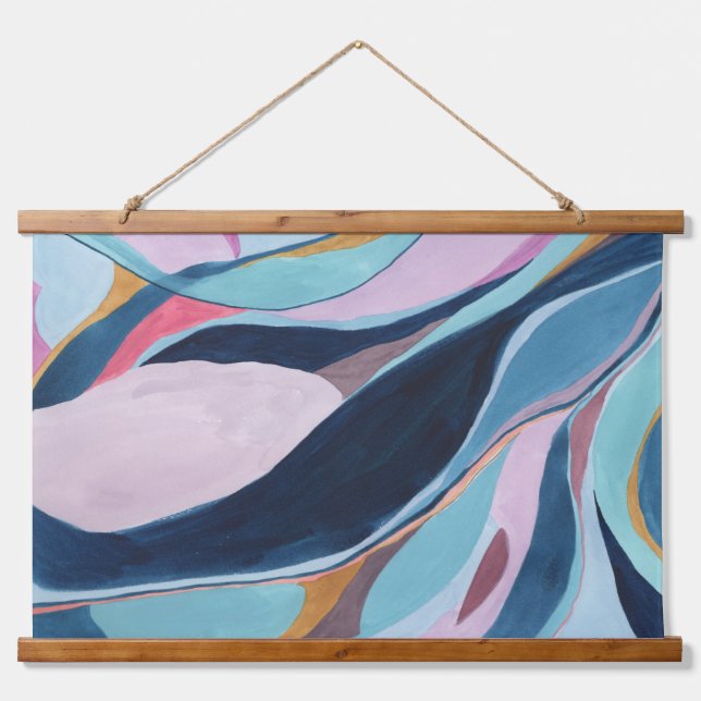 Colourful Abstract Watercolor Art Painting Hanging Tapestry (Front)