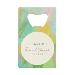 Colourful Abstract Watercolor Bridal Shower Custom