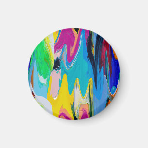 Colourful abstract, watercolor motion blur. magnet