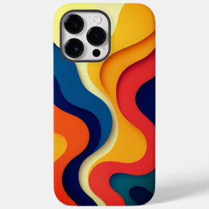 Colourful Abstract Waves Case-Mate iPhone 14 Pro Max Case