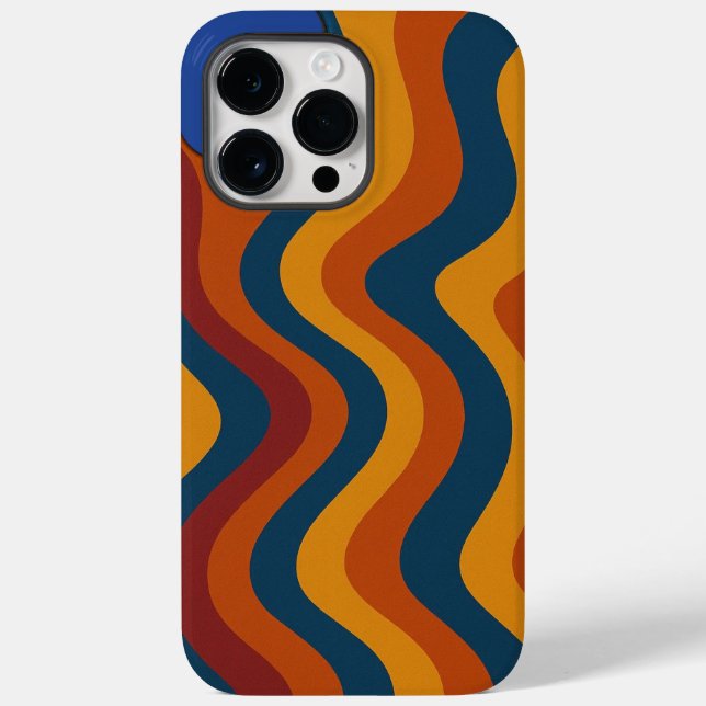 Colourful Abstract Waves Case-Mate iPhone Case (Back)
