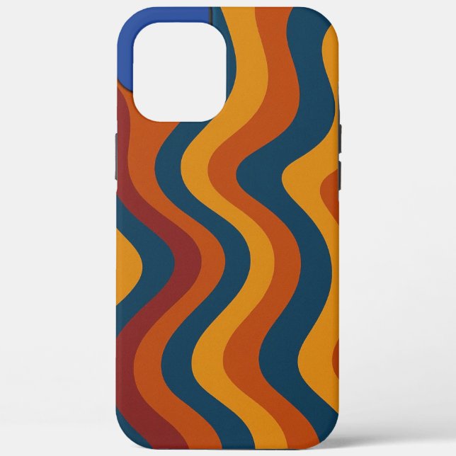 Colourful Abstract Waves Case-Mate iPhone Case (Back)