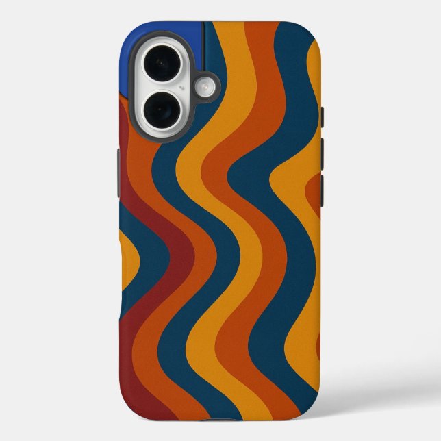 Colourful Abstract Waves Case-Mate iPhone Case (Back)