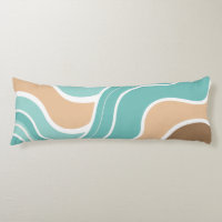 Colourful abstract wavy blue orange brown