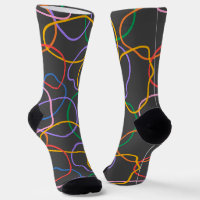 Colourful Abstract Wavy Lines Pattern
